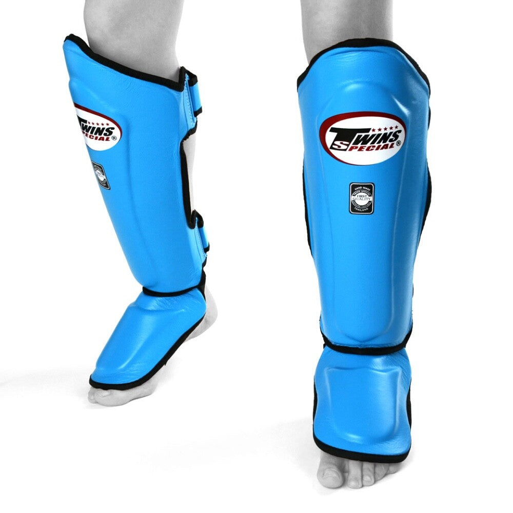 Twins Double Padded Shin Guards Muay Thai Shin Pads Kickboxing Leg Shinguards