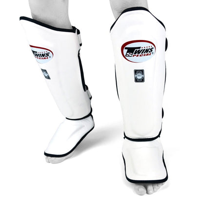 Twins Double Padded Shin Guards Muay Thai Shin Pads Kickboxing Leg Shinguards