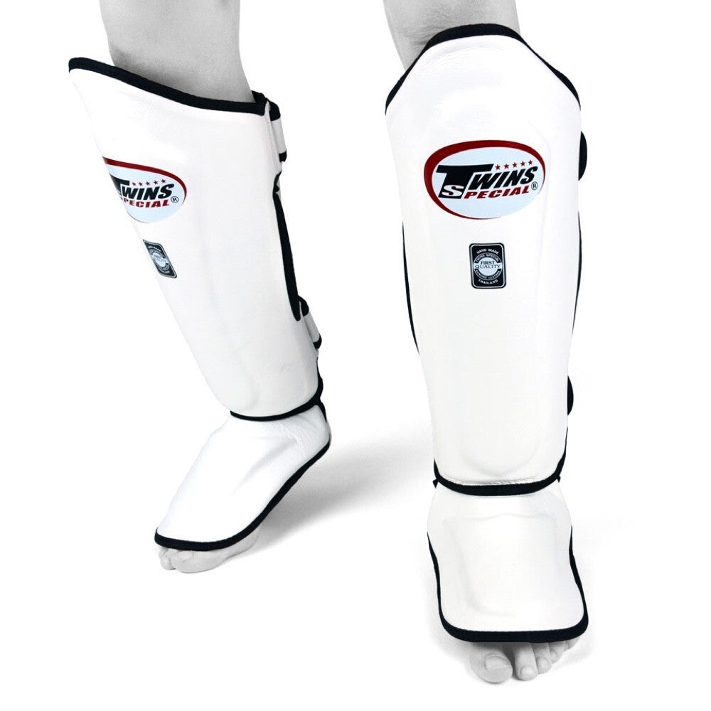 Twins Double Padded Shin Guards Muay Thai Shin Pads Kickboxing Leg Shinguards
