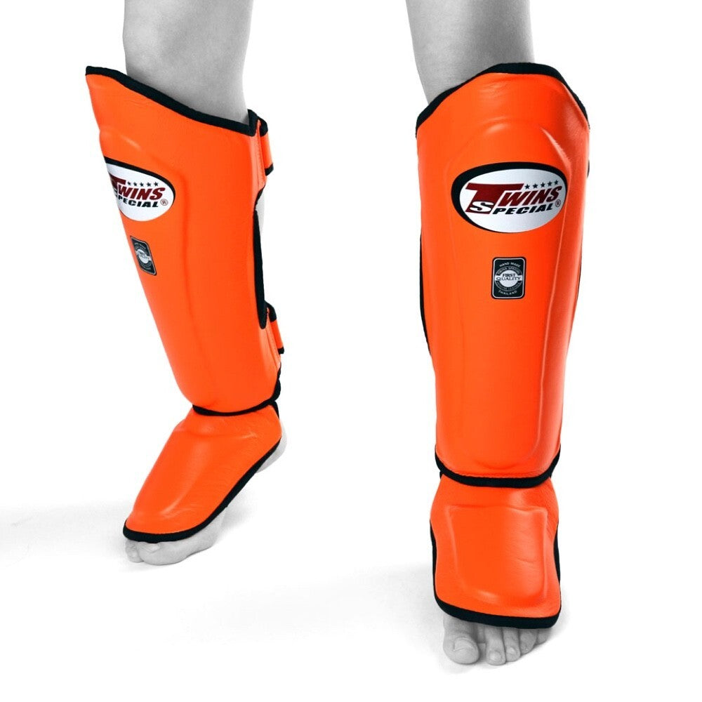 Twins Double Padded Shin Guards Muay Thai Shin Pads Kickboxing Leg Shinguards