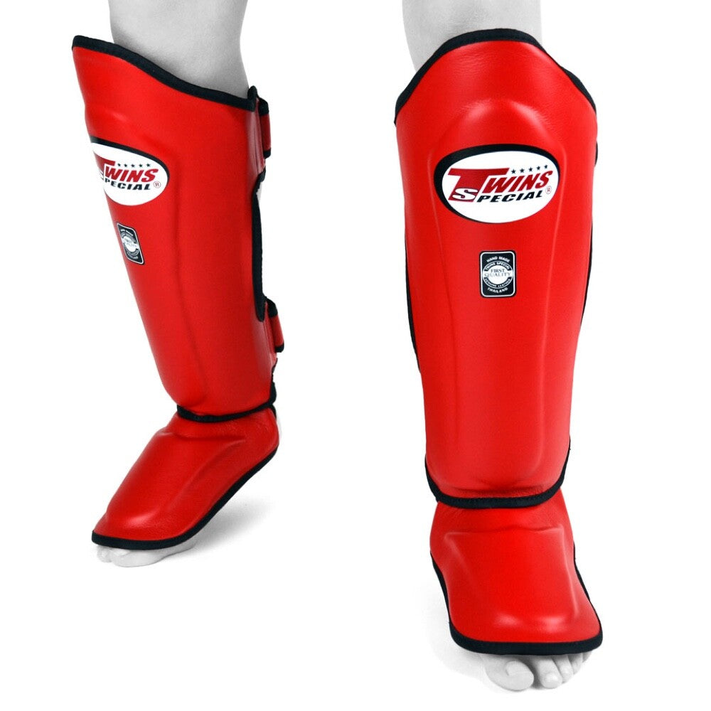 Twins Double Padded Shin Guards Muay Thai Shin Pads Kickboxing Leg Shinguards