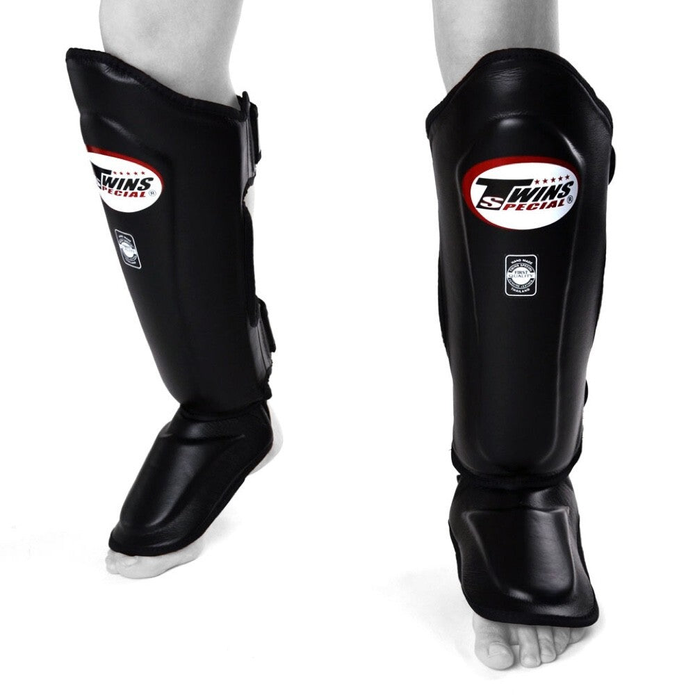 Twins Double Padded Shin Guards Muay Thai Shin Pads Kickboxing Leg Shinguards